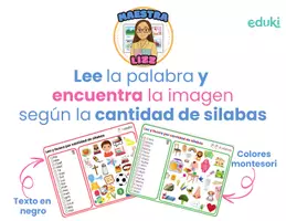 Vista previa - Tarjetas / Manipulativos - Leo y encuentro - según la cantidad de silabas - página 1