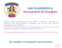 Vista previa - Tarjetas / Manipulativos - Leo y encuentro - según la cantidad de silabas - página 2
