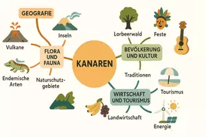 Vorschau - Arbeitsblätter - Arbeitsblätter zum Thema "Kanaren" + Lösung & MP3 + Mindmap + Infografik - Seite 3