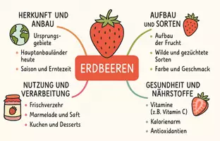 Vorschau - Arbeitsblätter - Lernposter + AB mit Fragen zum Thema "Erdbeeren" + Lösungsblatt + Mindmap + Infografik - Seite 3