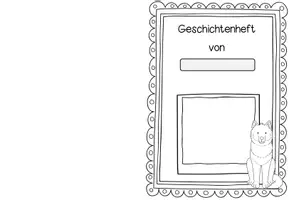Vorschau - Mal- und Bastelvorlagen - Deckblätter für Hefte Grundschule | Klassentier Wolf / Wolfklasse - Seite 3