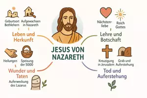 Vorschau - Arbeitsblätter - Arbeitsblätter zum Thema "Jesus" + Lösung & MP3 + Infografik - Seite 3