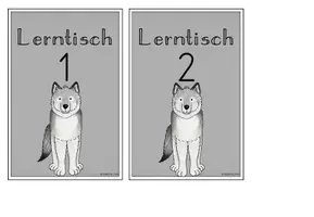 Vorschau - Bildkarten - Stationsschilder Grundschule | Klassentier Wolf / Wolfklasse - Seite 3
