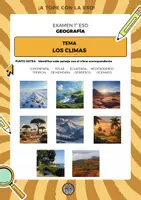 Vista previa - Refuerzo / NEE / Materiales de apoyo - 1 ESO GEOGRAFÍA CLIMAS examen, cuestionario y presentación bilingüe - página 3