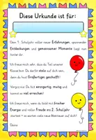 Vorschau - Fördermaterial/Inklusion - Urkunde Vorlage 1. Halbjahr / 1. Schuljahr Klasse 1 - Seite 3