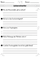 Vorschau - Arbeitsblätter - Wissenschaftler Materialpaket - Sparpaket - Seite 3
