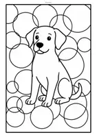 Aperçu - Matériel pour travaux manuels / dessin - Animaux de compagnie à colorier – Créations abstraites - Page 1