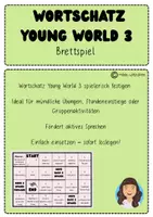 Vorschau - Arbeitsblätter - Board Game/ Brettspiel zum Wortschatz Young World 3 - Deckblatt