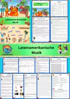 Vorschau - Arbeitsblätter - Lateinamerikanische Musik_Mappe (Gymnasium/Mittelschule) - Deckblatt