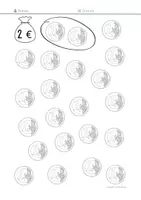 Vorschau - Arbeitsblätter - Geldbeträge bündeln, 1-5 Euro - Seite 3