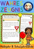 Vorschau - Fördermaterial/Inklusion - Das wahre Zeugnis / Zeugniszugabe Grundschule - Deckblatt