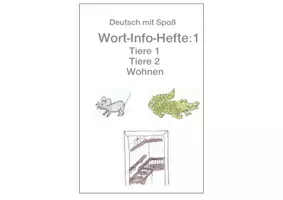 Vorschau - Arbeitsblätter - DmS: Wort-Info-Hefte: Wohnen, Tiere 1 und 2 - Deckblatt