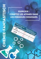 Aperçu - Feuilles d'exercices - Exercice : Comptez les atomes dans les formules chimiques. - Page de couverture