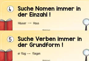 Vorschau - Präsentationen/Tafelbilder - Wörterbucharbeit Tafelmaterial und Merkzettel - Seite 3