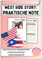 Vorschau - Arbeitsblätter - Musicals: West Side Story - Schauspiel (Praktische Note) - Deckblatt