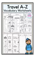 anteprima - Esercizi - Travel A-Z - Vocabulary Worksheets - Pagina di copertina