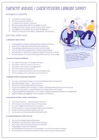 Vorschau - Arbeitsblätter - Character Analysis Language Support - Deckblatt