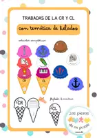 Vista previa - Unidades / Secuencias / Situaciones de Aprendizaje - SÍLABAS TRABADAS CR Y CR - Temática de helados - Portada