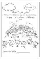 Vorschau - Arbeitsblätter - Grundwortschatz Trainingsheft für die 1. Klasse I Lesen, schreiben, diktieren - Deckblatt