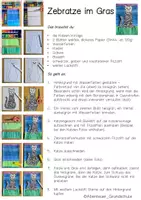Vorschau - Mal- und Bastelvorlagen - Kunstidee Wasserfarbe Collage Zebratze - Seite 3