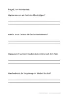 Vorschau - Arbeitsblätter - Apostolisches Glaubensbekenntnis Arbeitsblätter - Seite 1