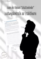 Vorschau - Klassenarbeiten - Lesen des Romans "Schattenkinder" - Leistungskontrolle zur Erzähltheorie (Deutsch, Klasse 6-8) - Deckblatt