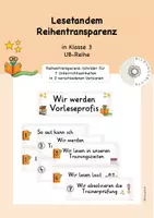 Vorschau - Unterrichtsreihen - Reihentransparenz Lesetandem UB-Reihe - Deckblatt