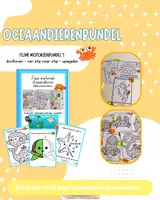 Voorbeeld - Oceaandieren fijne motoriekbundels - Pagina 1