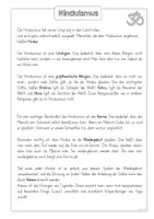 Vorschau - Arbeitsblätter - Buddhismus und Hinduismus - Seite 1