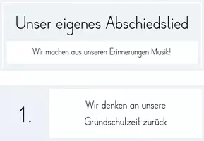 Vorschau - Stundenentwürfe - Musik: Komplette Unterrichtsreihe "Unser eigenes Abschiedslied" (Kl.4) - Seite 2