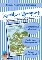Vorschau - Arbeitsblätter - Übungsstunde - Trigonometrie (Sinus, Kosinus & Tangens) - Deckblatt