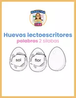 Vista previa - Tarjetas / Manipulativos - Huevos lectoescritores - maestra Lizz - página 3