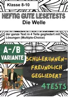 Vorschau - Test - Die Welle Morton Rhue - 4x Lesetests – (A/B-Variante) - Deckblatt