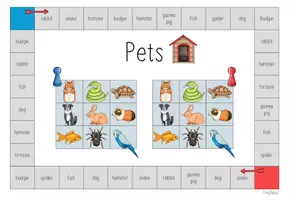 Vorschau - Spiele - Bingofeld - Pets (3./4. Klasse, Englisch) - Seite 1