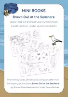 Vorschau - Arbeitsblätter - Brown Owl At the seashore - MINI BOOKS - Deckblatt
