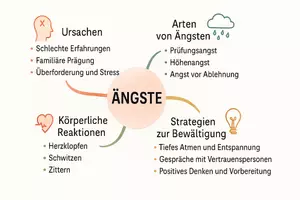 Vorschau - Arbeitsblätter - Lernposter + AB mit Fragen zum Thema "Angst" + Lösungsblatt + Mindmap + Infografik - Seite 3