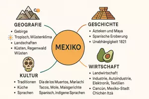 Vorschau - Arbeitsblätter - Lernposter + Arbeitsblatt "Mexiko" + Onlineübung & MP3 + Mindmap + Infografik - Seite 3