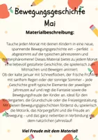Vorschau - Text - Bewegungsgeschichte Mai - zum Vorlesen, Auflockern und Mitmachen - Seite 1