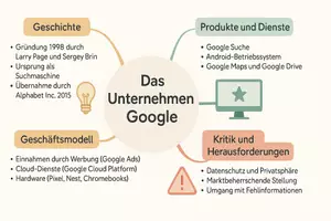Vorschau - Arbeitsblätter - Lückentexte zu versch. großen Technologie-Unternehmen + Lösung & MP3 + Mindmaps - Seite 1