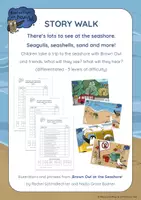 Vorschau - Arbeitsblätter - Brown Owl at the Seashore - STORY WALK - Deckblatt