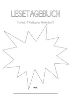 Vorschau - Arbeitsblätter - Lesetagebuch zum Jugendroman tschick - Deckblatt