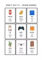 Aperçu - Jeux - Don’t Say It! – XXL Vocabulary Game (Basic English) / EFL - Page 1