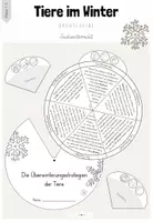 Vorschau - Mal- und Bastelvorlagen - Materialpaket für den Sachunterricht: Tiere im Winter (Kl.1-3) - Seite 1
