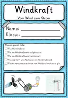 Vorschau - Stundenentwürfe - Arbeitsheft Windkraft -Windkraftanlage Klasse 3, 4, 5 - Seite 1