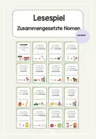 Vorschau - Spiele - Zusammengesetzte Nomen Lesespiel - Deckblatt
