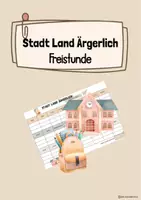 Vorschau - Anderer Materialtyp - Stadt Land Ärgerlich – Freistunde - Deckblatt