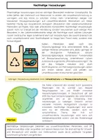 Vorschau - Arbeitsblätter - Nachhaltige Verpackungen: Umweltbildung, Recycling, Greenwashing - Seite 1