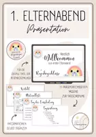 Vorschau - Präsentationen/Tafelbilder - Präsentation 1. Elternabend Regenbogenklasse - Deckblatt