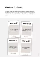 Vista previa - Tarjetas / Manipulativos - Bedroom / Dormitorio: What am I? - Cards (Juego de adivinanzas para la clase de inglés) - página 1