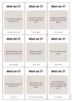 Vista previa - Tarjetas / Manipulativos - Bedroom / Dormitorio: What am I? - Cards (Juego de adivinanzas para la clase de inglés) - página 3